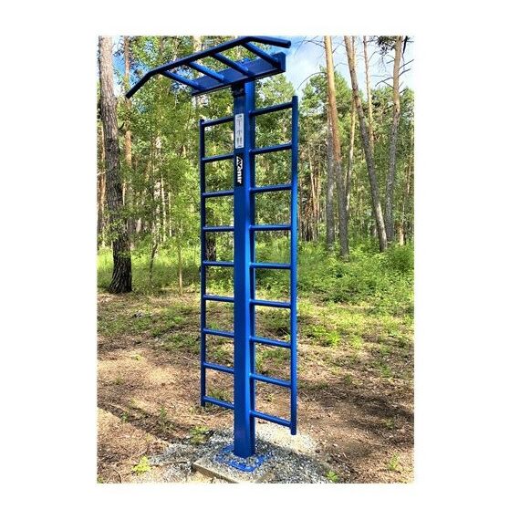 Уличный тренажер турник двухуровневый со шведской стенкойAVU040 фотографии