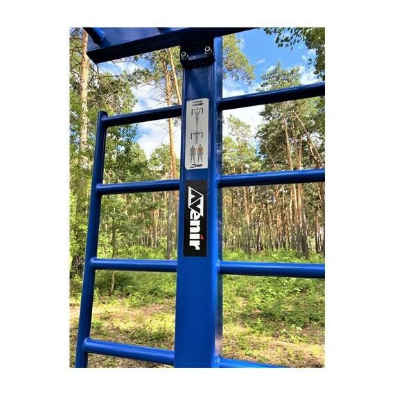 Уличный тренажер турник двухуровневый со шведской стенкойAVU040 фотографии