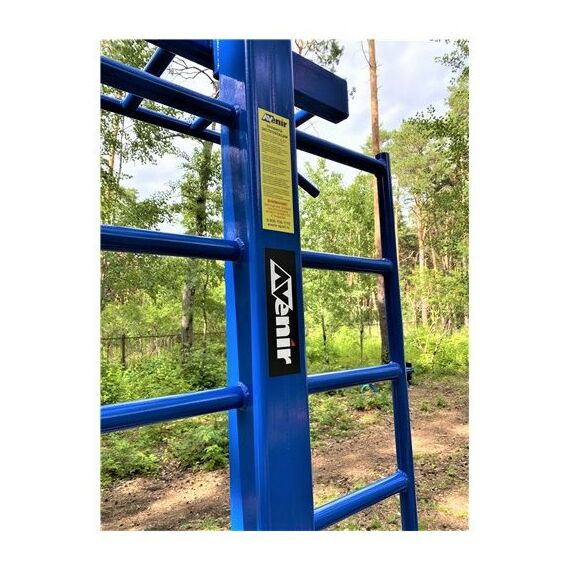 Уличный тренажер турник двухуровневый со шведской стенкойAVU040 фотографии