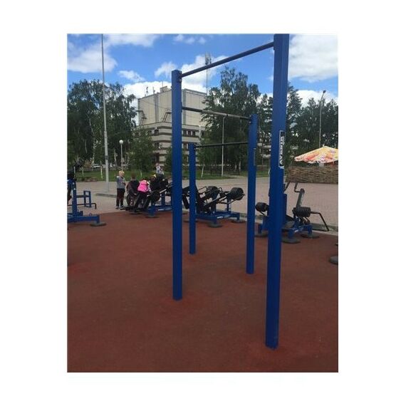 Уличный тренажер турник трехуровневыйAVU034 фотографии
