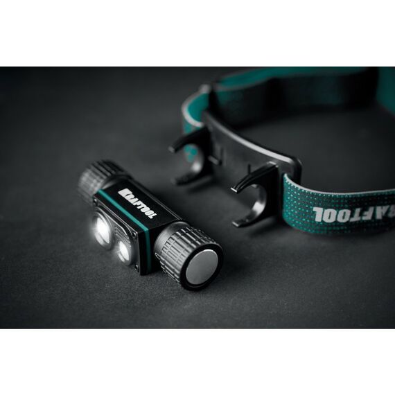 Аккумуляторный налобный/ручной фонарь KRAFTOOL KH-7 1000 лм, 4 режима, 3в1, 2200мАч 56450 фотографии