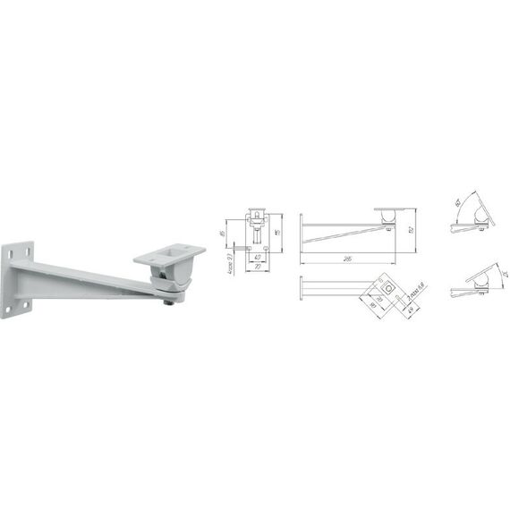 Настенный кронштейн  Wizebox MB29 для крепления термокожухов серий 260, 320 и 465 фотографии