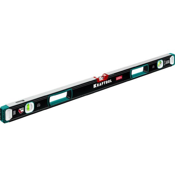 Сверхпрочный магнитный уровень KRAFTOOL A-RATE CONTROL 1000 мм точность 0.3 мм/м, с зеркальным глазком [34988-100] фотографии