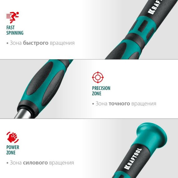 Отвертка KRAFTOOL Precision-51 51 предмет, для точных работ [25691] фотографии