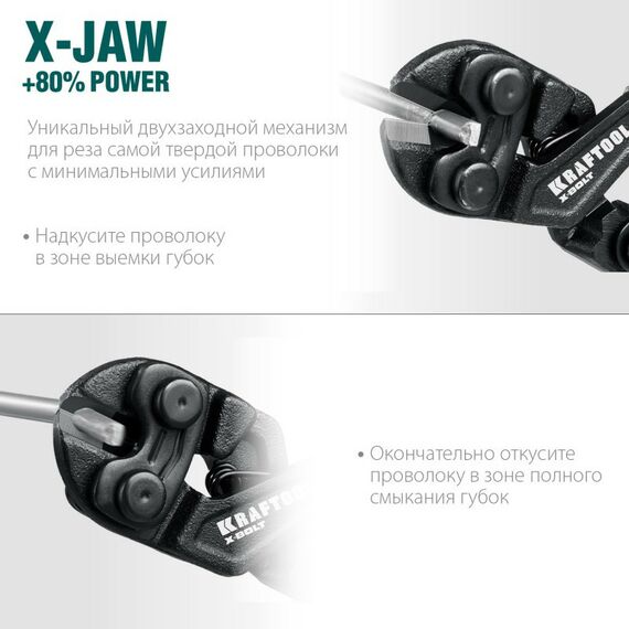 Компактный цельнокованый болторез KRAFTOOL X-BOLT 200 мм [23283] фотографии