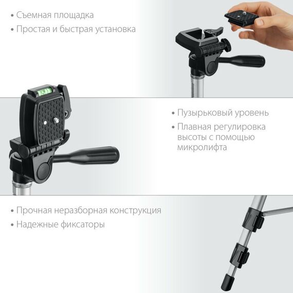 Лазерный нивелир Зубр Профессионал Крест 360 №2, 20 - 70 м [34906-2] фотографии