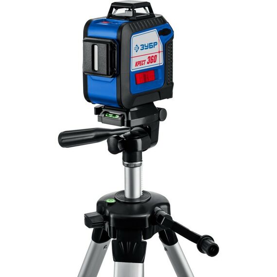 Лазерный нивелир Зубр Профессионал Крест 360 №2, 20 - 70 м [34906-2] фотографии