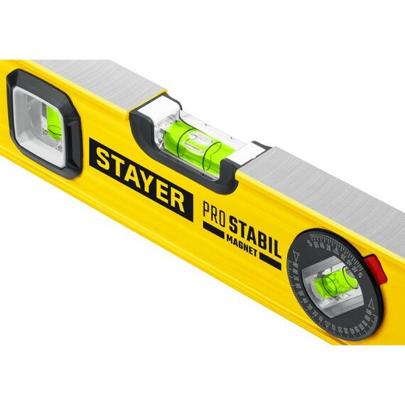 Магнитный уровень с поворотным глазком STAYER Professional PRO STABIL 1000 мм усиленный профиль [3480-100] фотографии