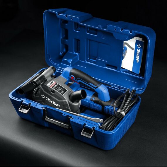 Штроборез (бороздодел) Зубр Профессионал ЗШ-П30-1600 ПСТК d 125 мм, 1600 Вт, 30 мм, кейс фотографии