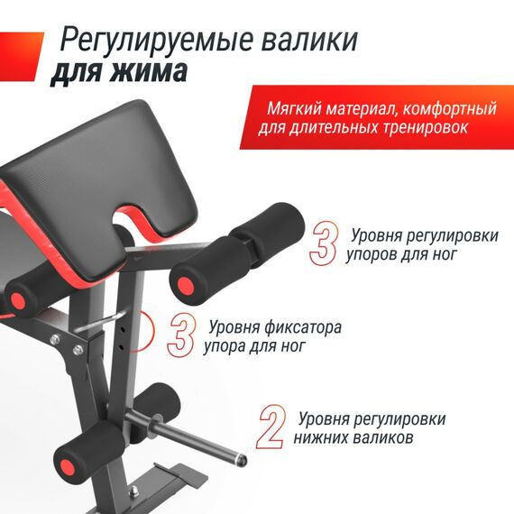 Скамья силовая со стойками UNIX Fit BENCH 130DD фотографии