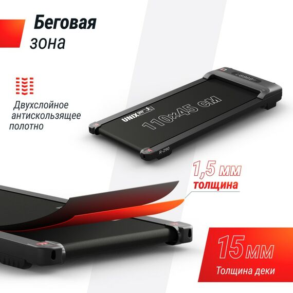 Беговая дорожка UNIX Fit R-290 фотографии