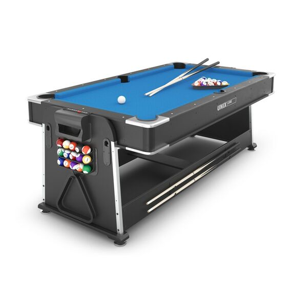 Игровой стол Трансформер 4 в 1 UNIX line Black 204х112 cм фотографии