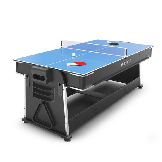 Игровой стол Трансформер 4 в 1 UNIX line Black 204х112 cм фотографии