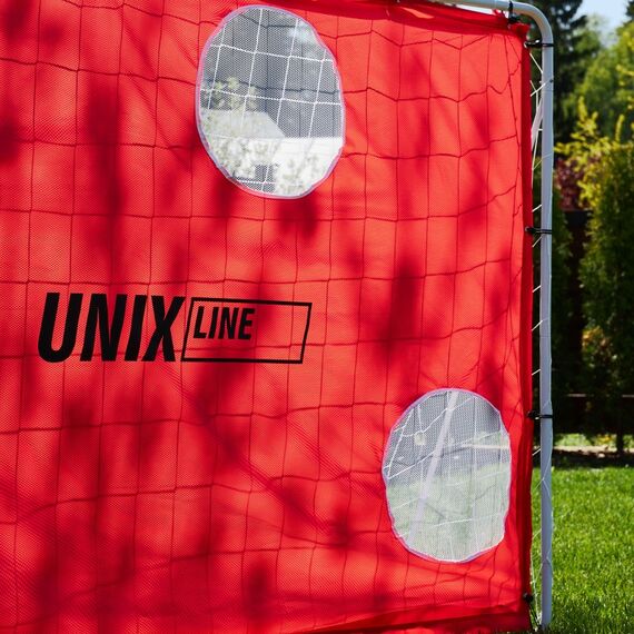 Ворота футбольные переносные UNIX line 217x153 см стальные, с мишенями фотографии