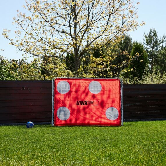 Ворота футбольные переносные UNIX line 217x153 см стальные, с мишенями фотографии