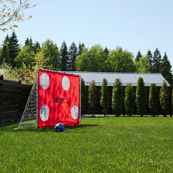 Ворота футбольные переносные UNIX line 217x153 см стальные, с мишенями фотографии