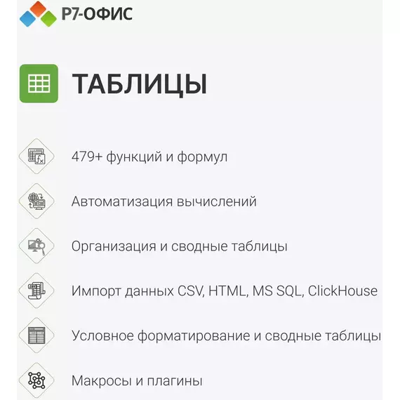 Офисное приложение Р7-Офис Профессиональный. Для бизнеса 1 польз. бессрочно ТП 1г [R7DTB.UI.RT.NGUL0.0823.001BE] фотографии