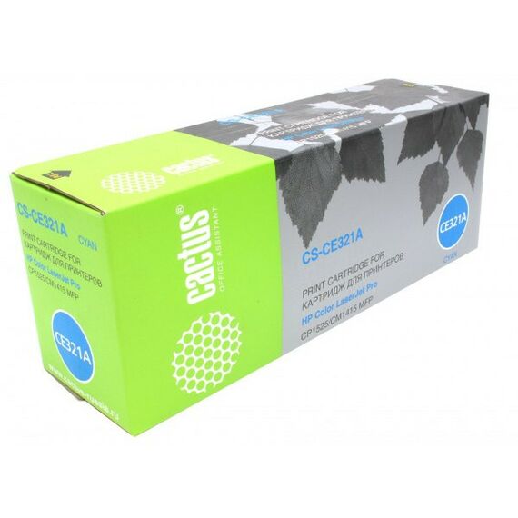 Для HP (совместимые): Картридж Cactus CS-CE321A Cyan для hp Color LJ CP1525/CM1415 MFP фотографии
