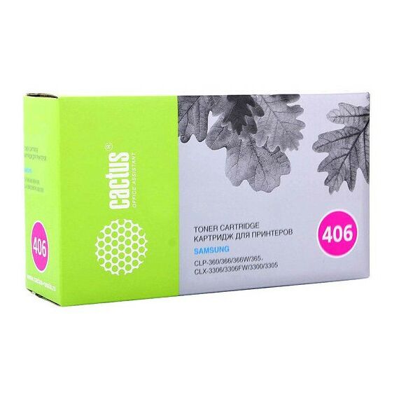Для Samsung (совместимые): Тонер-картридж Cactus CS-CLT-M406S Magenta для Samsung CLP-360/365/366, CLX-3300/3305/3306 фотографии