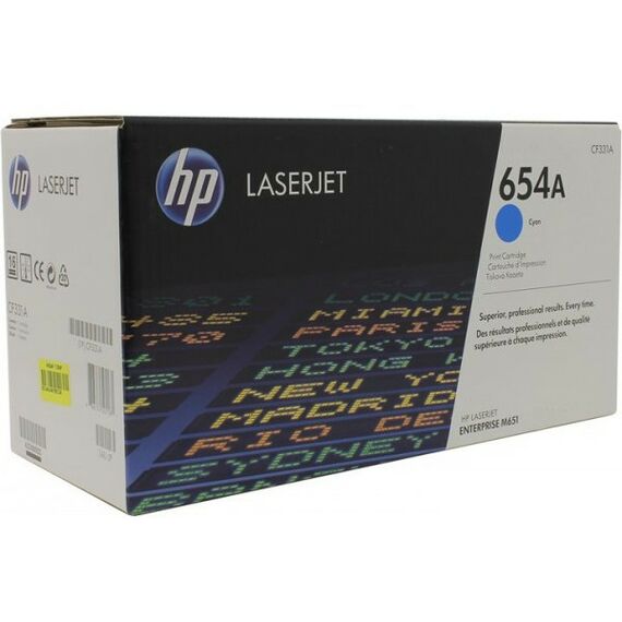Для HP (оригинал): Картридж HP CF331A Cyan №654A для LaserJet Enterprise M651 фотографии