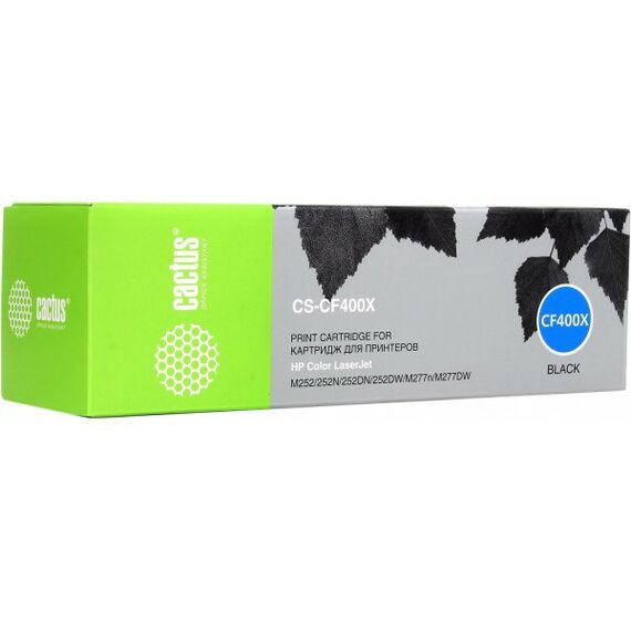 Для HP (совместимые): Картридж Cactus CS-CF400X Black для HP LJ M252/277 фотографии