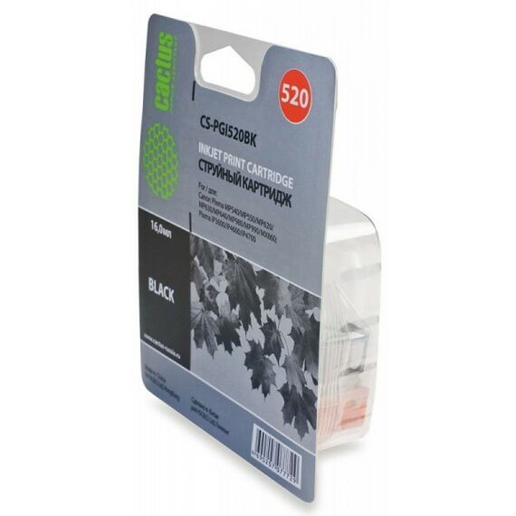 Для Canon (совместимые): Картридж Cactus CS-PGI520BK для Canon PIXMA MP540/550/620/630/640/980/990,  MX860, PIXMA iP3600/4600/4700 фотографии