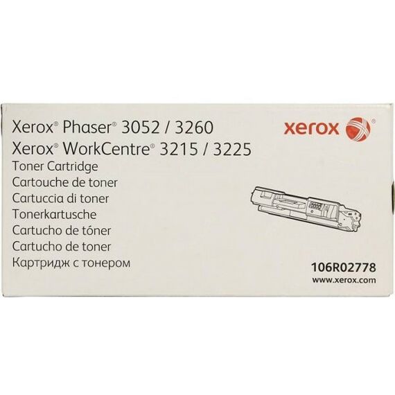 Для Xerox (оригинал): Тонер-картридж XEROX 106R02778 для Phaser 3052/3260, WorkCentre 3215/3225 фотографии