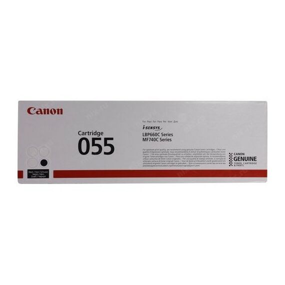 Для Canon (оригинал): Картридж Canon 055 Black для  LBP-660C/MF740C серии фотографии