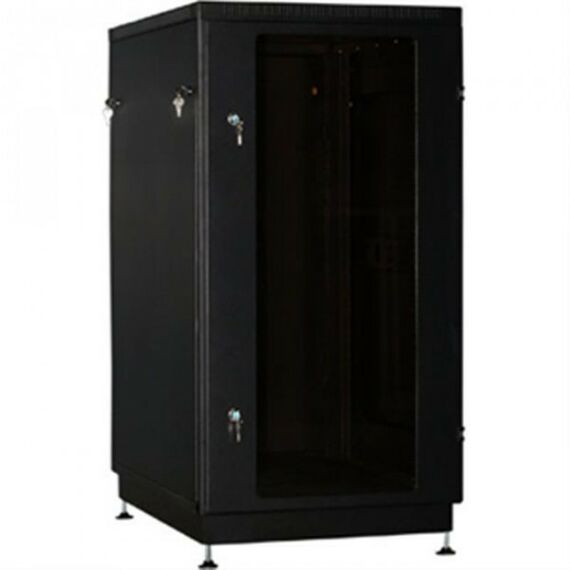 Шкафы и стойки: Шкаф напольный NT PRACTIC 2 MG22-68 B 19" 22U 600*800, дверь со стеклом, чёрный (3ч) фотографии