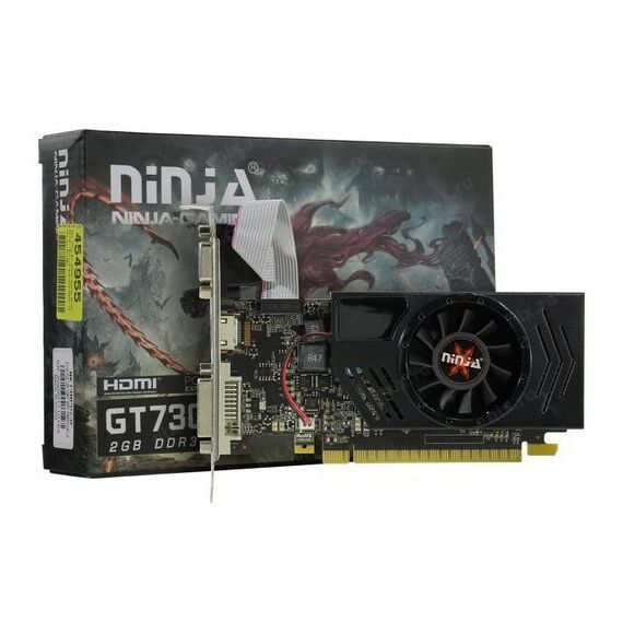 Видеокарты: Видеокарта Ninja GeForce GT730 2Gb <PCI-E> GDDR3 D-Sub+DVI+HDMI RTL [NK73NP023F] фотографии