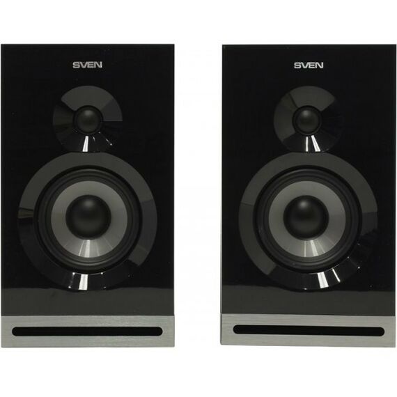 Колонки: Колонки SVEN SPS-705 Black 2x20W, дерево, Bluetooth фотографии