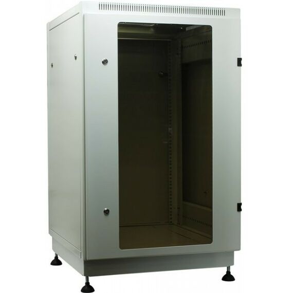 Шкафы и стойки: Шкаф NT PRACTIC 2 MG18-66 G 19" напольный 18U 600*600, дверь со стеклом, серый (3ч) фотографии