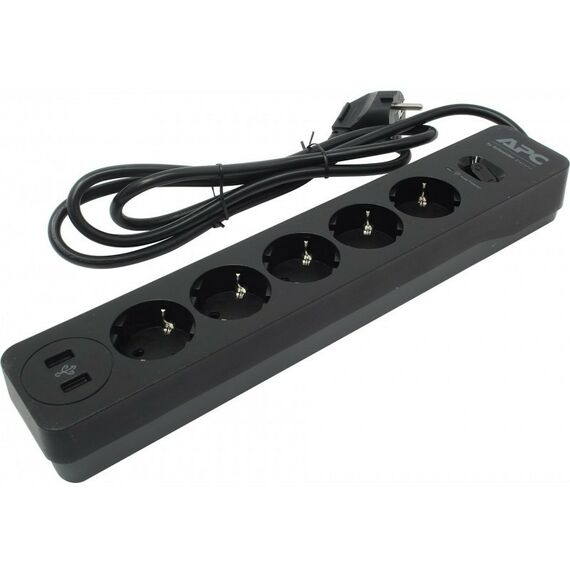 Сетевые фильтры: Сетевой фильтр APC PME5U2B-RS 1.5м 5 розеток, 2xUSB фотографии