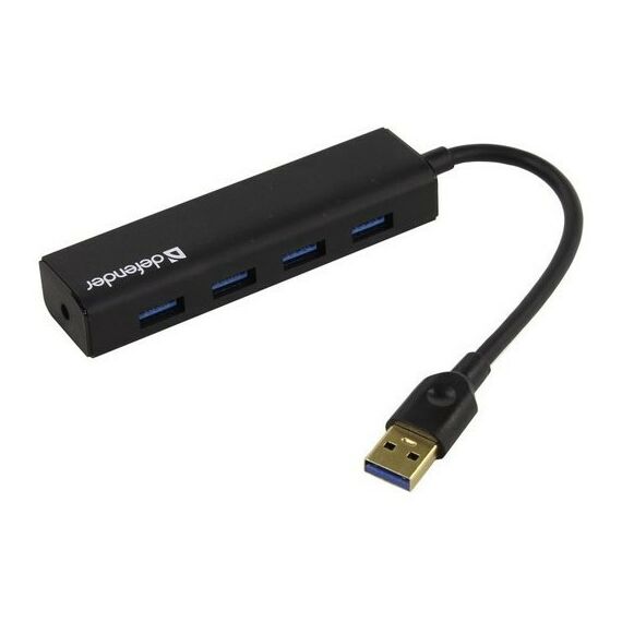 USB концентраторы (USB hub): Разветвитель Defender Quadro Express 4-Port USB3.0 HUB [83204] фотографии