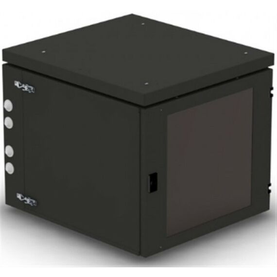 Шкафы и стойки: Шкаф NT WALLBOX IP55 PLUS 9-66 B 19" настенный, пылевлагозащищенный, чёрный, 9U 600*660, дверь стекло-металл фотографии