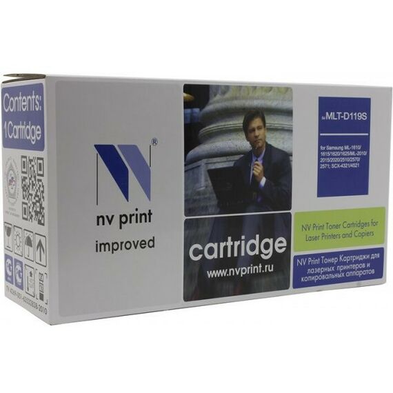 Для Samsung (совместимые): Тонер-картридж NV-Print MLT-D119S для SAMSUNG ML-1610/1615/1620/1625/ML-2010/2015/2020/ 2510/2570/2571/SCX-4321/4521, 2000стр. фотографии