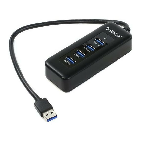 USB концентраторы (USB hub): Разветвитель Orico U3R1H4-BK 4-Port USB3.0 HUB фотографии