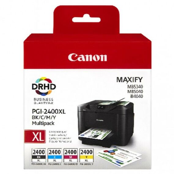 Для Canon (оригинал): Чернильница Canon PGI-2400XL BK/C/M/Y Multipack для MAXIFY  iB4040/4140, MB5040/5340/5140/5440 фотографии