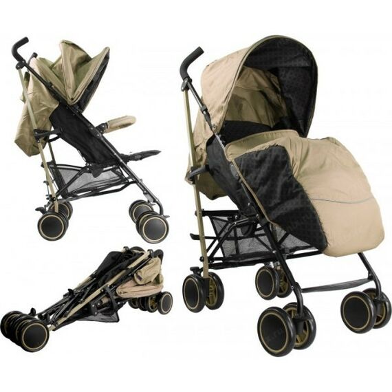 Коляски детские: Коляска-трость GLORY 1110(2018) бежевый+принт ромб [142415] фотографии