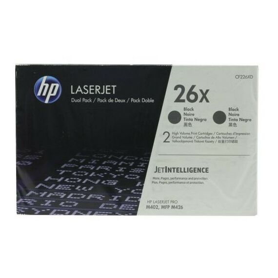 Для HP (оригинал): Картридж HP CF226XD Dual Pack Black №26X для LaserJet Pro M402, MFP M426 (повышенной емкости) фотографии