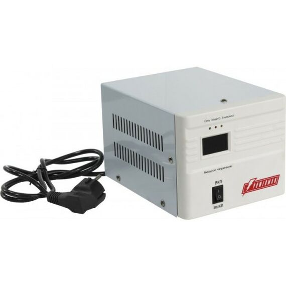 Стабилизаторы напряжения: Стабилизатор PowerMAN AVS 1000A вх.160-260V, вых.220V±8%, 1000VA, 1 розетка Euro фотографии