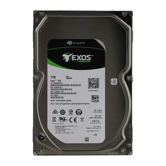 Жесткие диски: Жёсткий диск Seagate 1 Tb Exos 7E8 SAS 12Gb/s 3.5" 7200rpm 256Mb [ST1000NM001A] фотографии