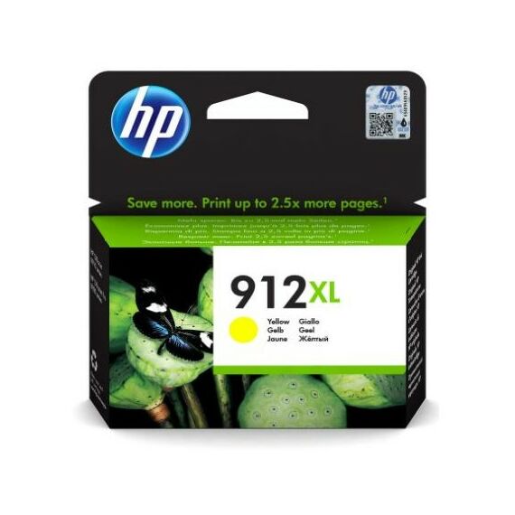 Для HP (оригинал): Картридж HP 912XL Yellow для HP OfficeJet 8010/8020 серии [3YL83AE] фотографии