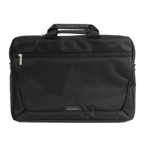 Сумки и чехлы для ноутбуков: Сумка Sumdex PON-117BK полиэстер, чёрная, 17" фотографии