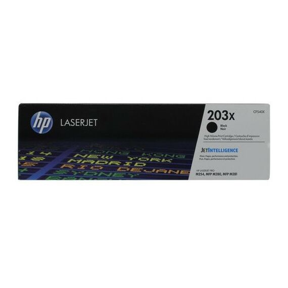 Для HP (оригинал): Картридж HP CF540X Black №203X для HP LJ Pro M254/M280/M281, повышенной ёмкости фотографии