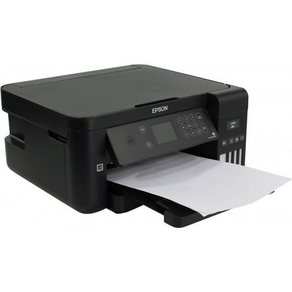 Многофункциональные устройства: Многофункциональное устройство Epson L6160 A4, струйное МФУ, LCD, 15стр/мин, 4800x1200 dpi, 4краски, USB2.0, WiFi, сетевой, двусторонняя печать [C11CG21404] фотографии