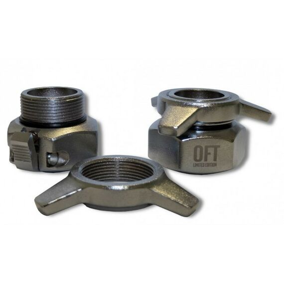 Аксессуары для тренажеров: Замки для пауэрлифтинг грифа премиальные Original FitTools FT-CLWPB пара фотографии