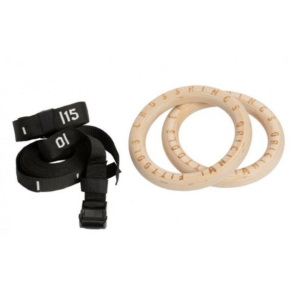 Турники и брусья: Кольца гимнастические Original FitTools FT-CROSSRINGS Максимальная нагрузка 330 кг фотографии