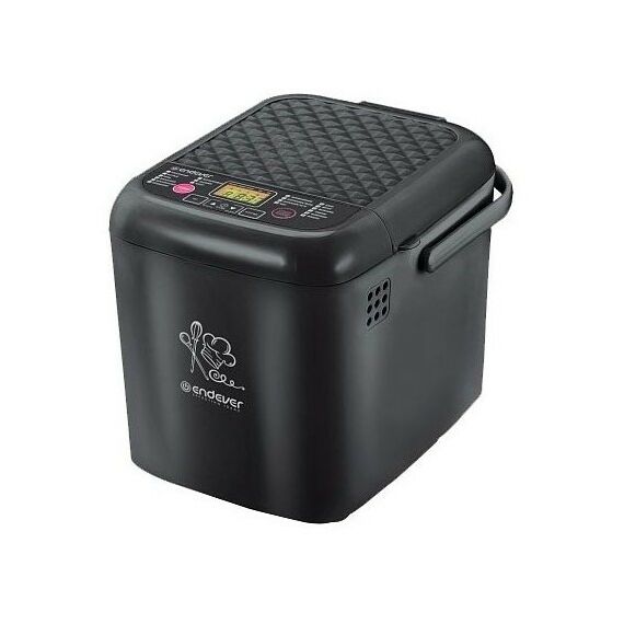 Хлебопечки: Хлебопечь Endever Skyline MB-59 вес выпечки до 600 г, регулировка веса выпечки, мощность 550 Вт, программ выпечки: 19, цвет черный фотографии