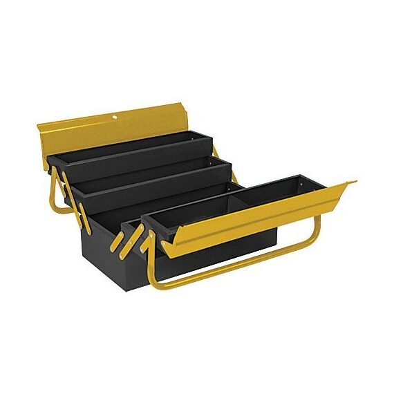 Ящики для инструмента: Ящик для инструмента FIT 65679 металлический, с 4-мя раздвижными отделениями, отделениями, 42 х 20 х 20 см фотографии